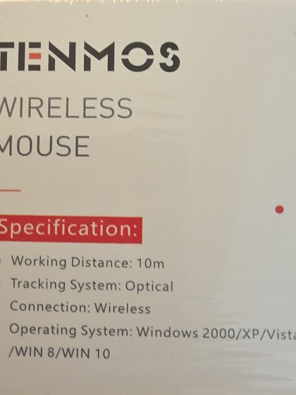 Wireless Optical Mouse - White